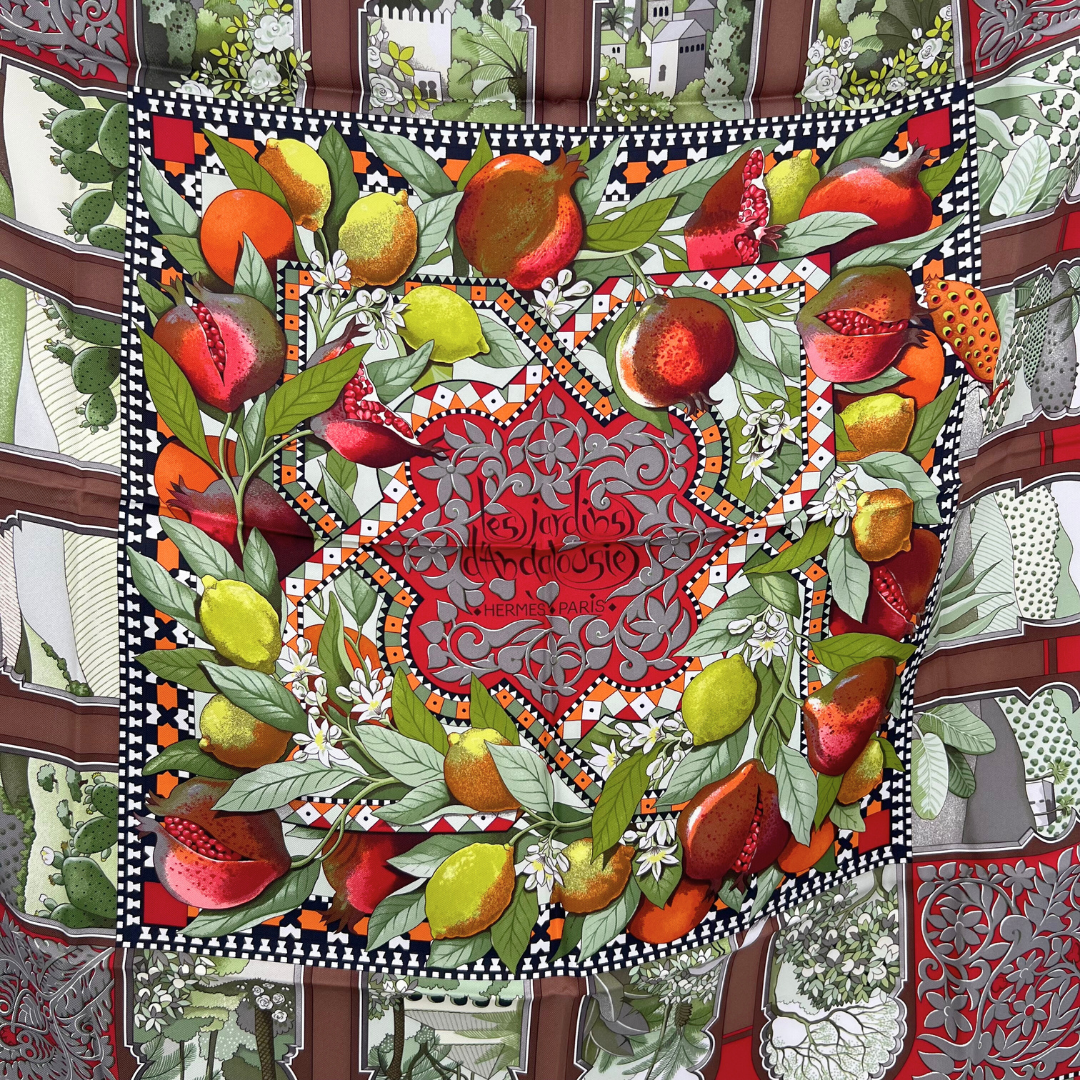 Hermes Les Jardins D'Andalousie Scarf