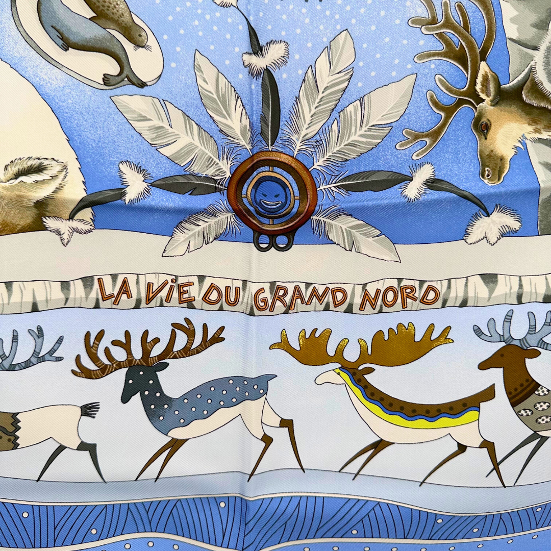 Hermes La Vie Du Grand Nord Scarf