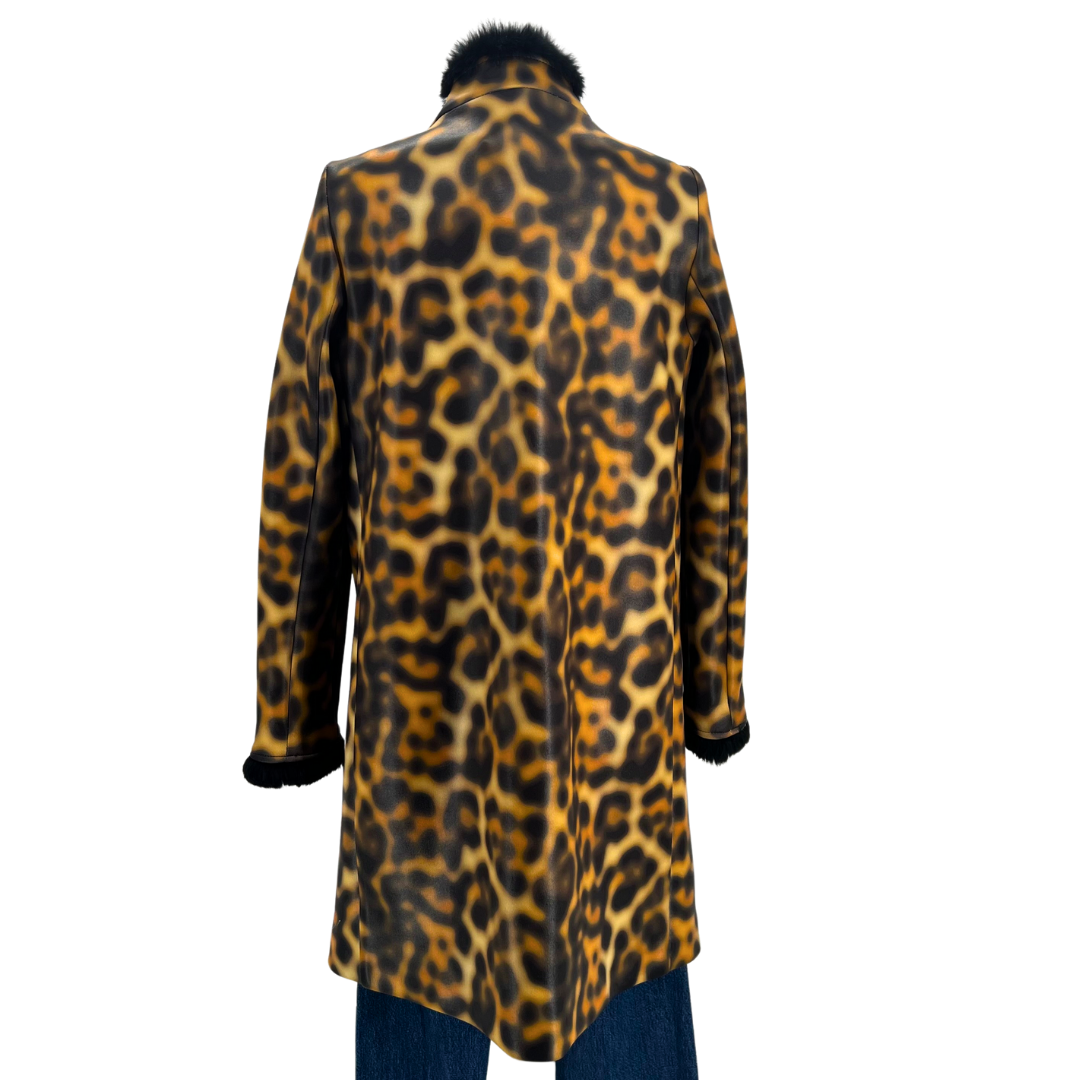 Eddy.B Black/Animal Coat