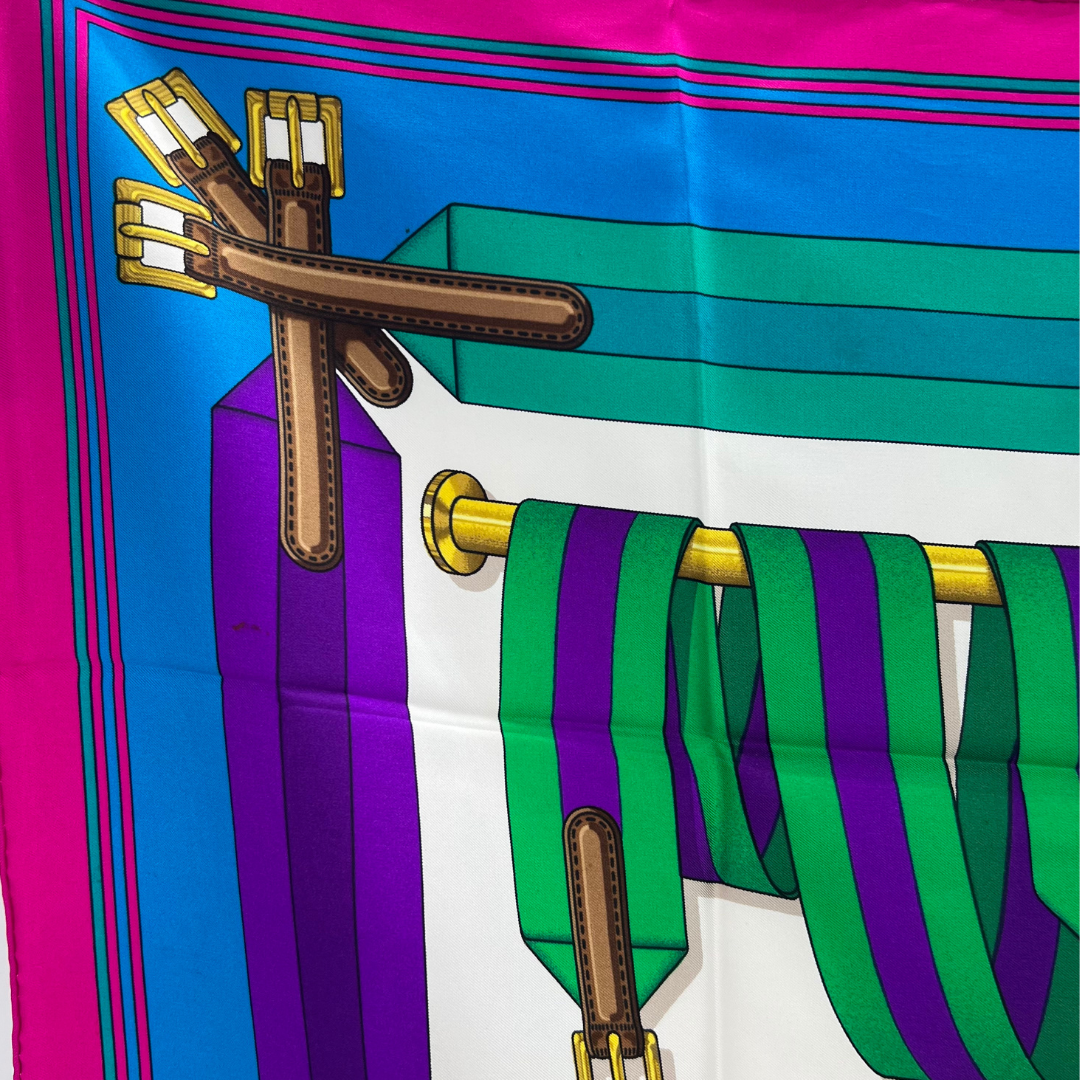 Hermes Scarf  Les Sangles by J. Metz