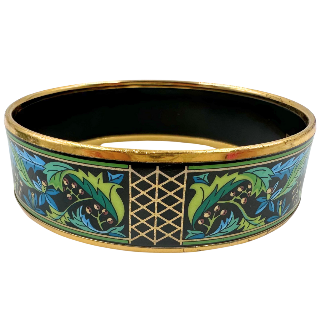 Hermes Enamel GM Medal Cloisonne Bangle