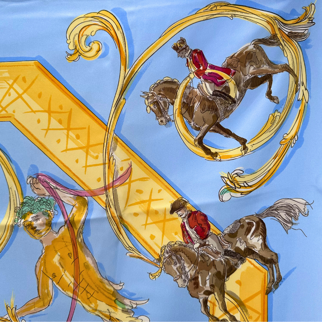 Hermes Ecole Portugaise d'Art Equestre Silk Scarf by Philippe Dumas