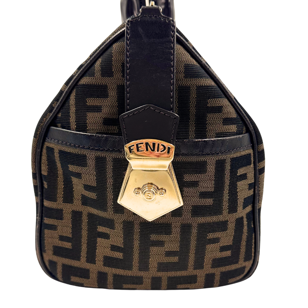 Fendi Zucca Boston Bag