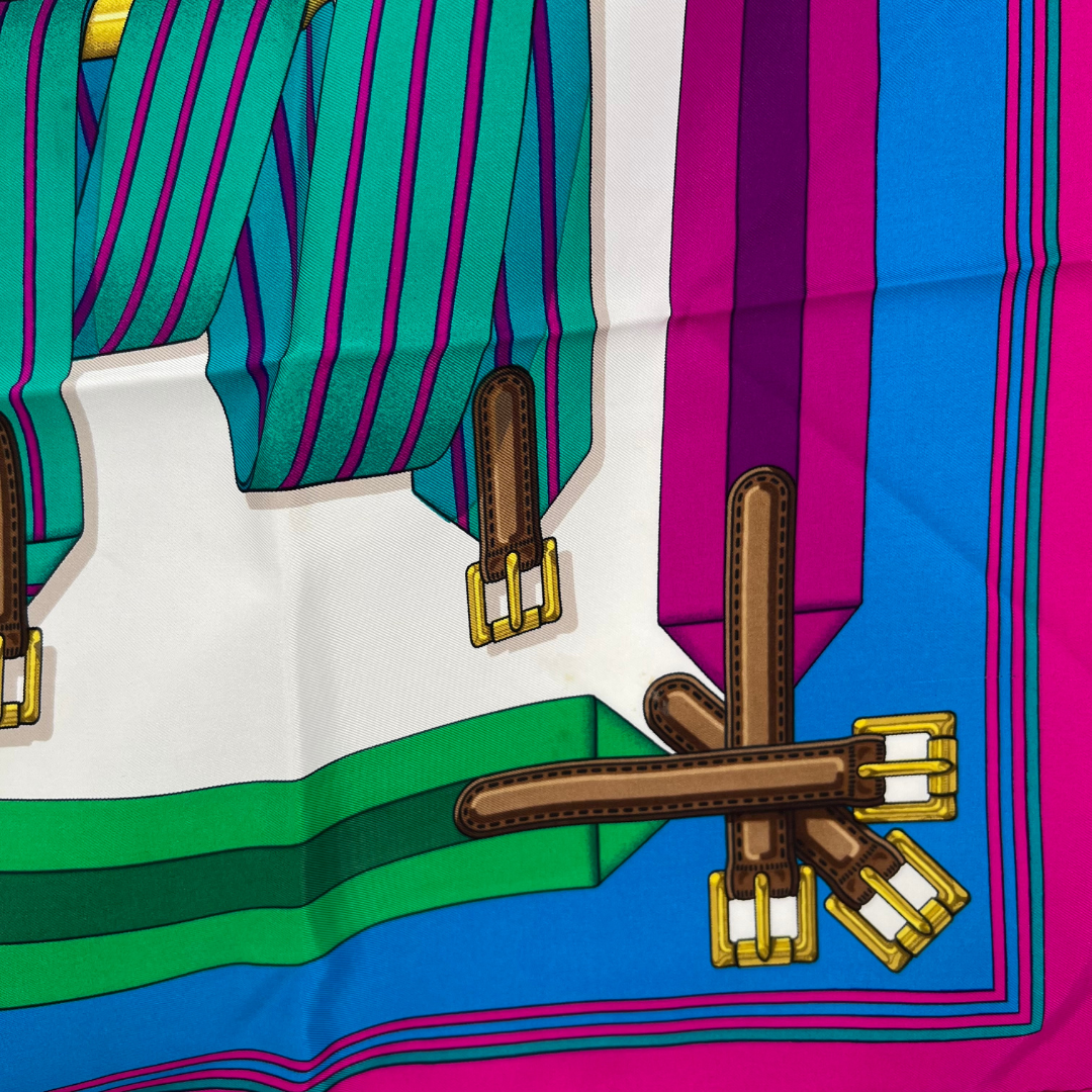 Hermes Scarf  Les Sangles by J. Metz