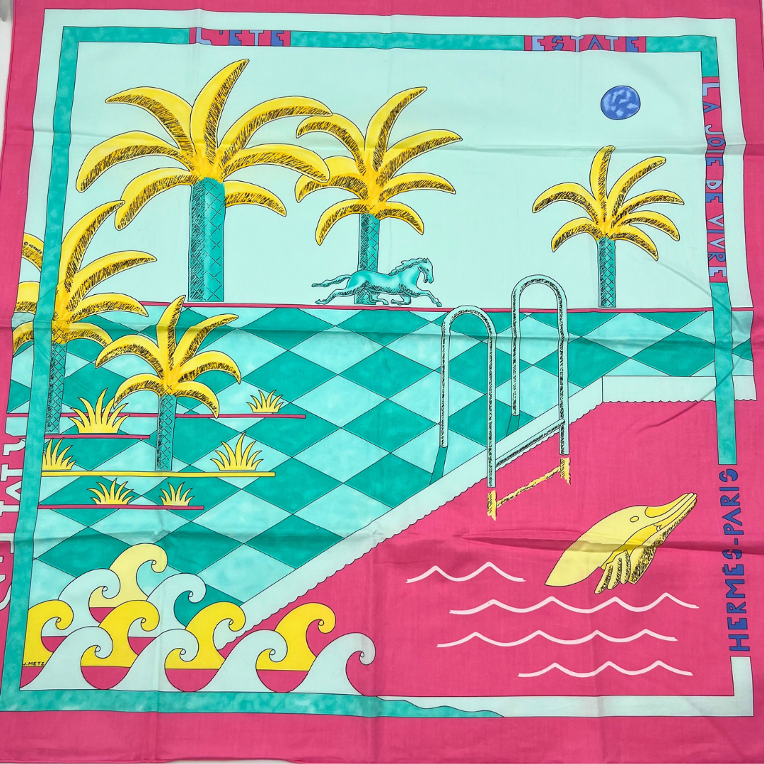 Hermes Scarf La Joie de Vivre by Joachim Metz