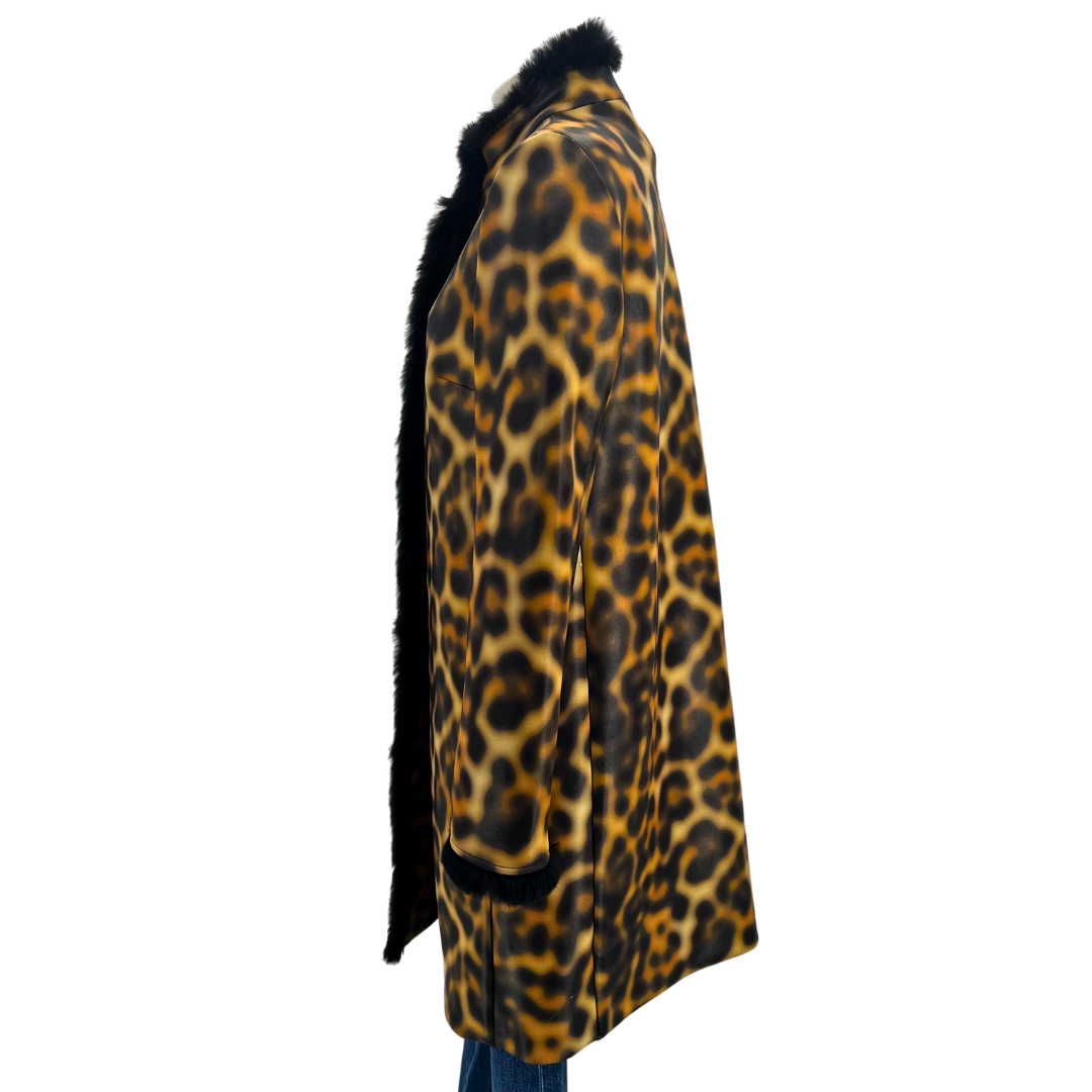 Eddy.B Black/Animal Coat