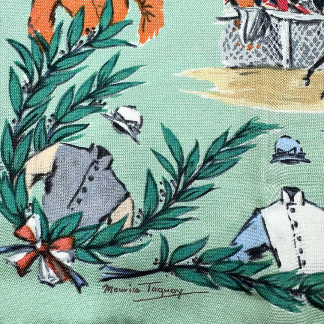 Hermes Champ De Courses A Chantilly Scarf