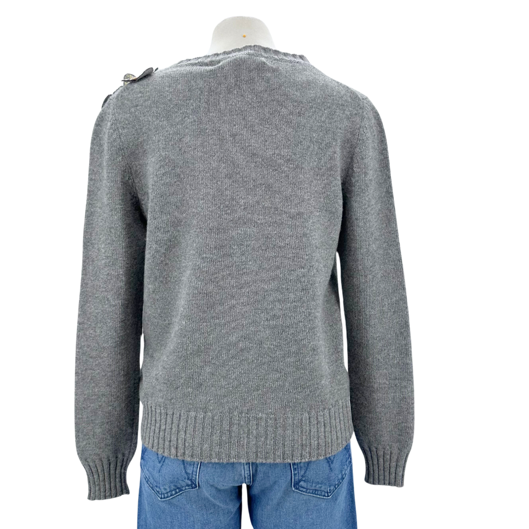 Oscar De La Renta Grey Sweater