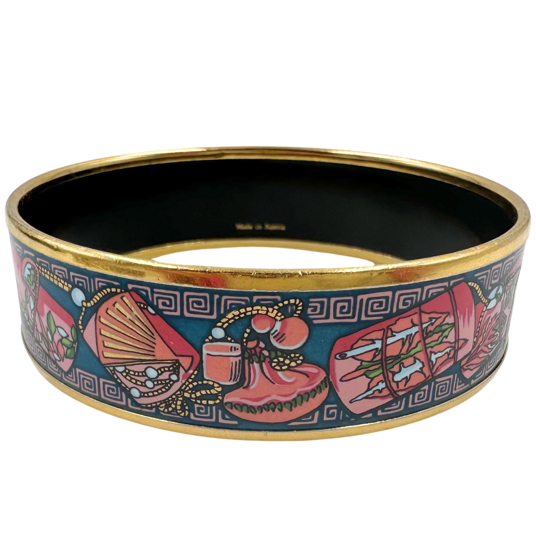 Hermes Enamel GM Medal Cloisonne Bangle