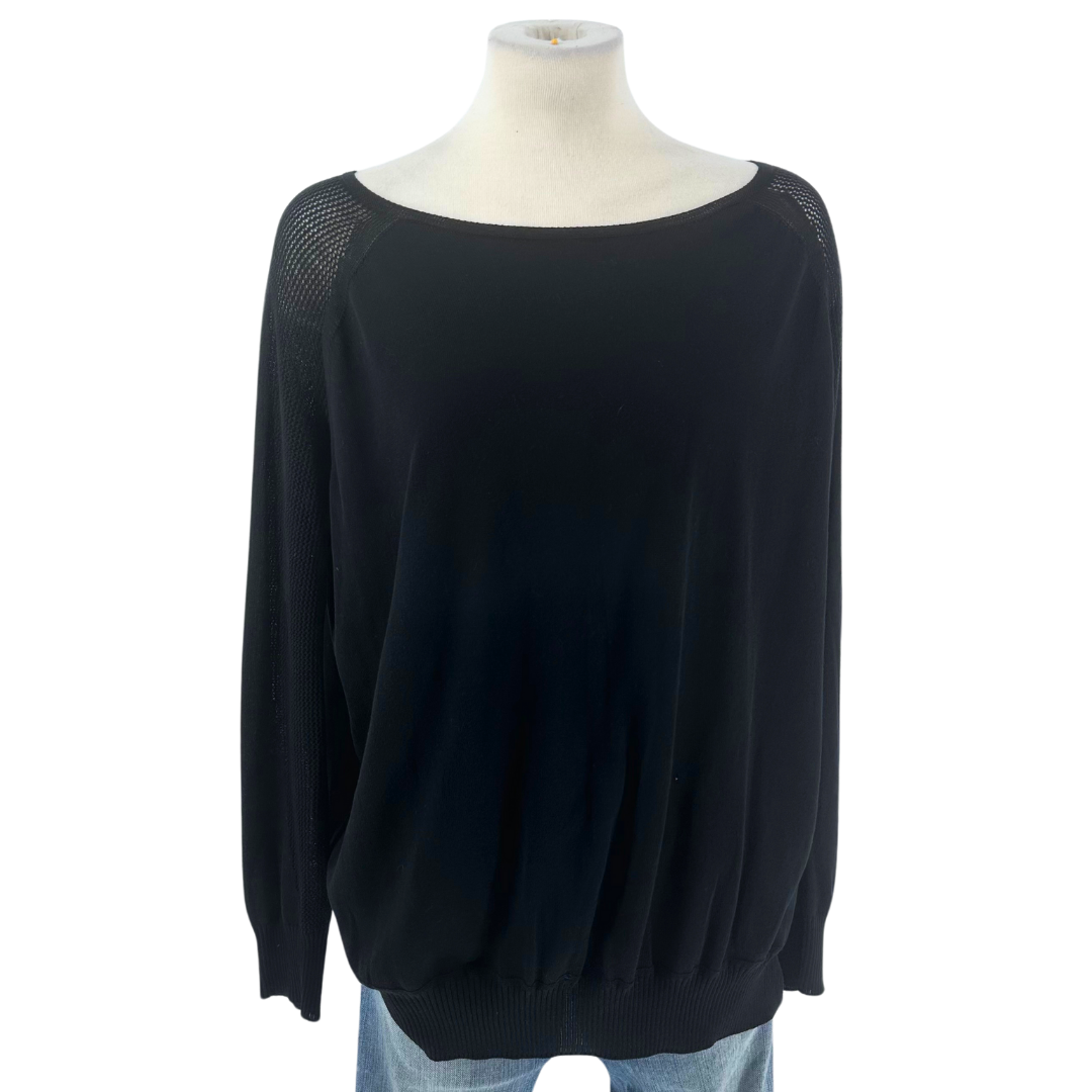 The Row Black Knit Top