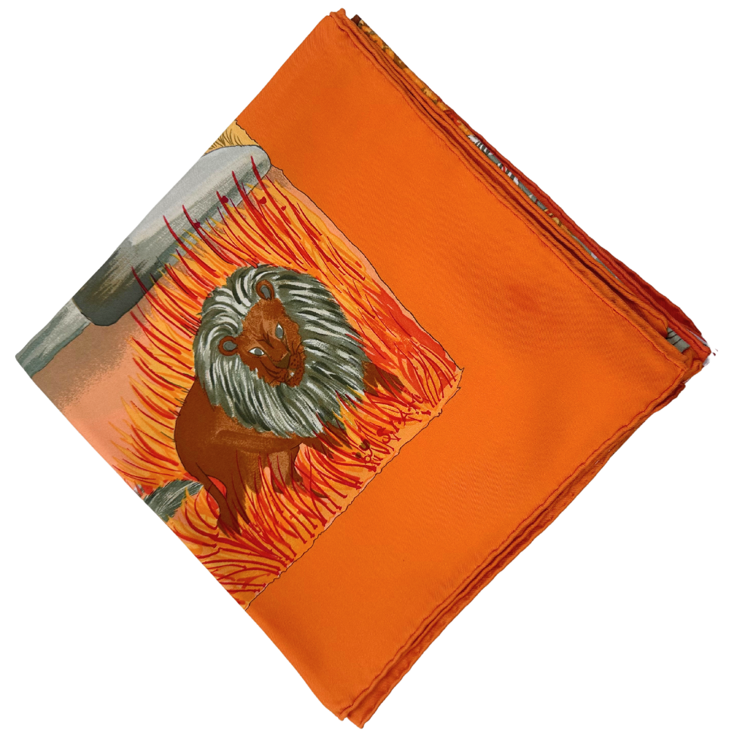 Hermes Silk Scarf Nuba Mountain