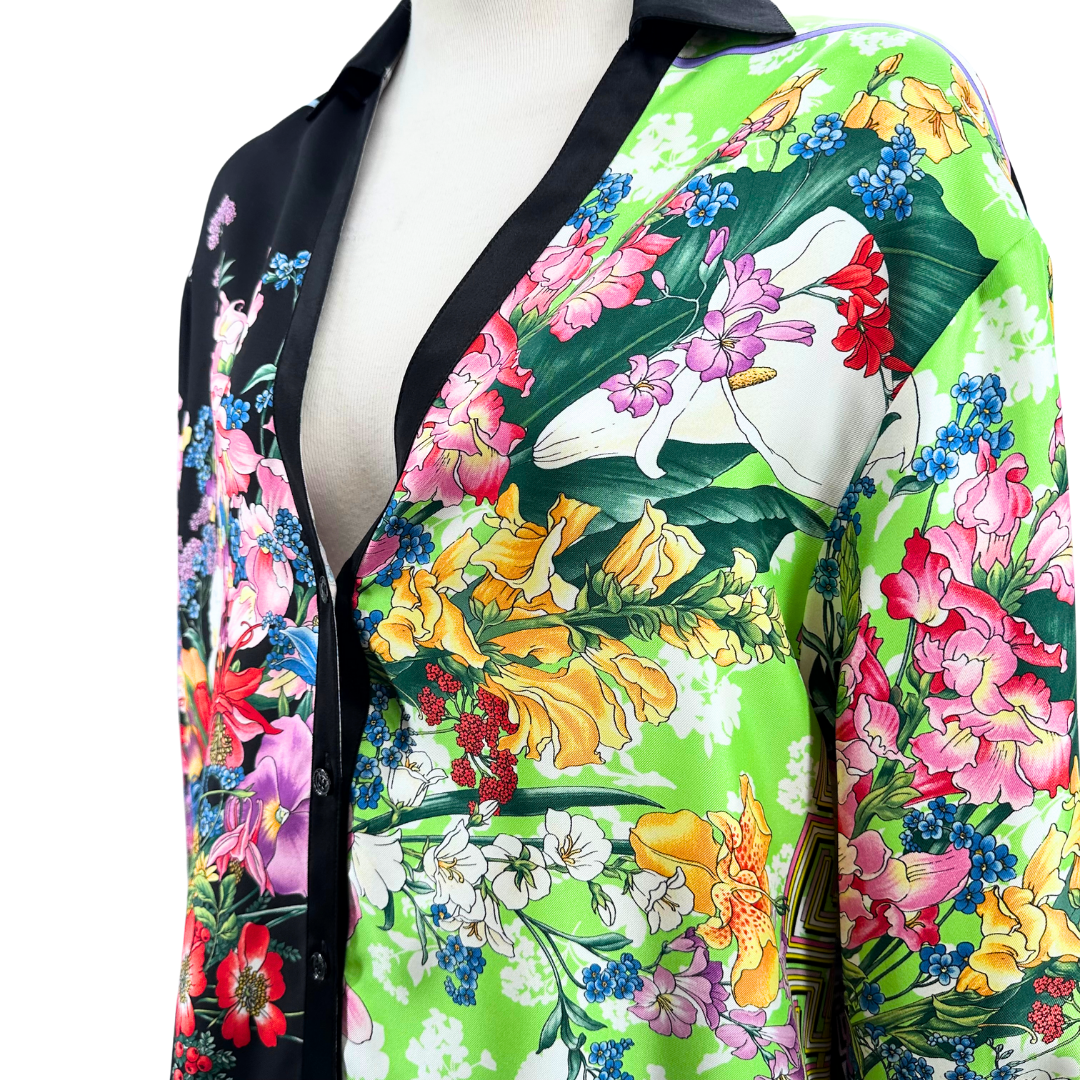 Versace Multi Floral Blouse