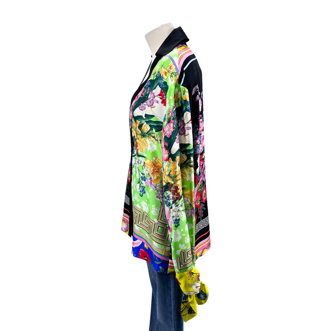 Versace Multi Floral Blouse