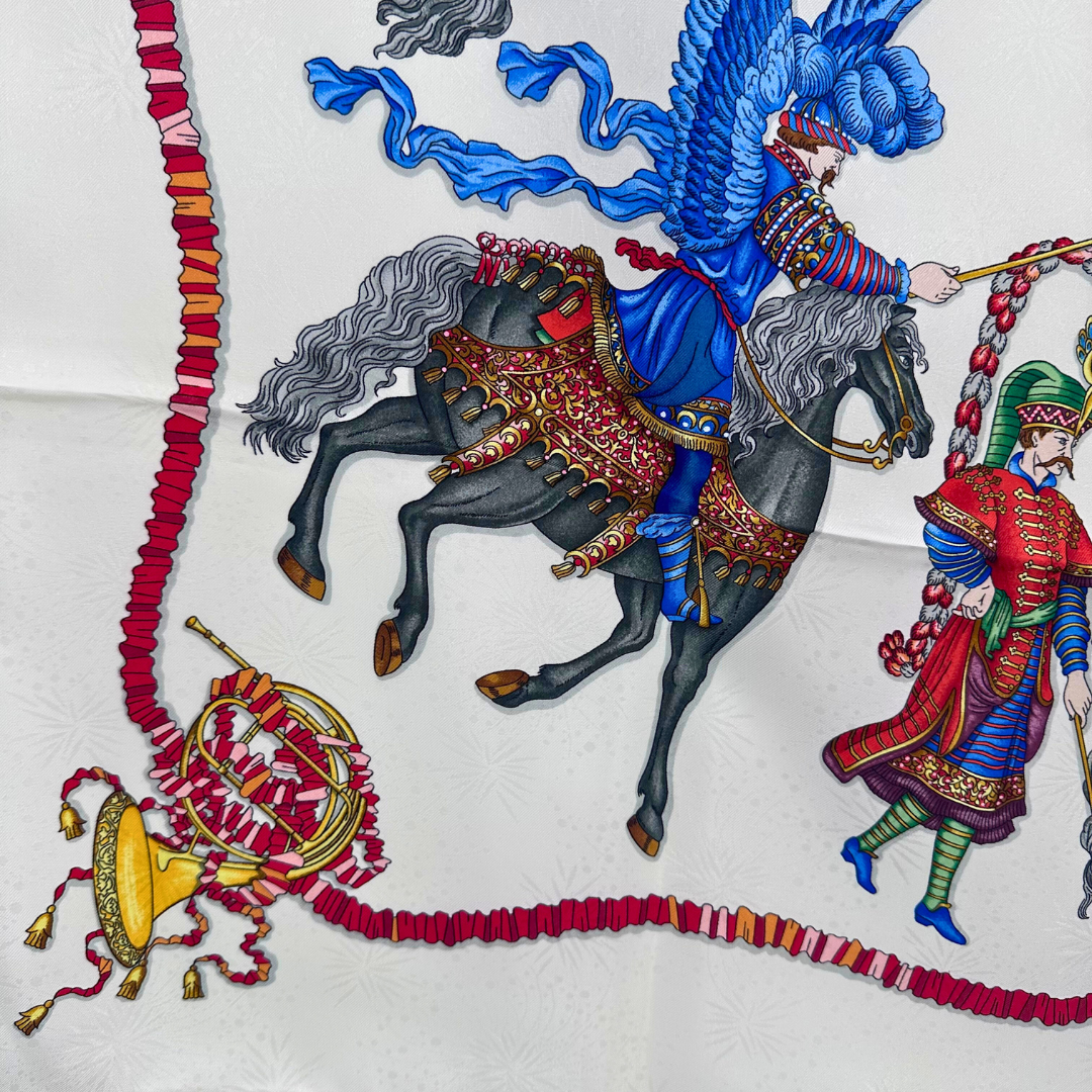 Les Fetes du Roi Soleil Hermes Scarf by Michel Duchene