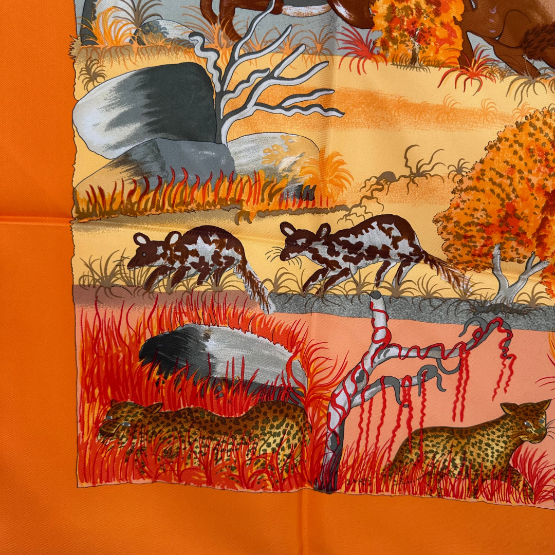 Hermes Silk Scarf Nuba Mountain