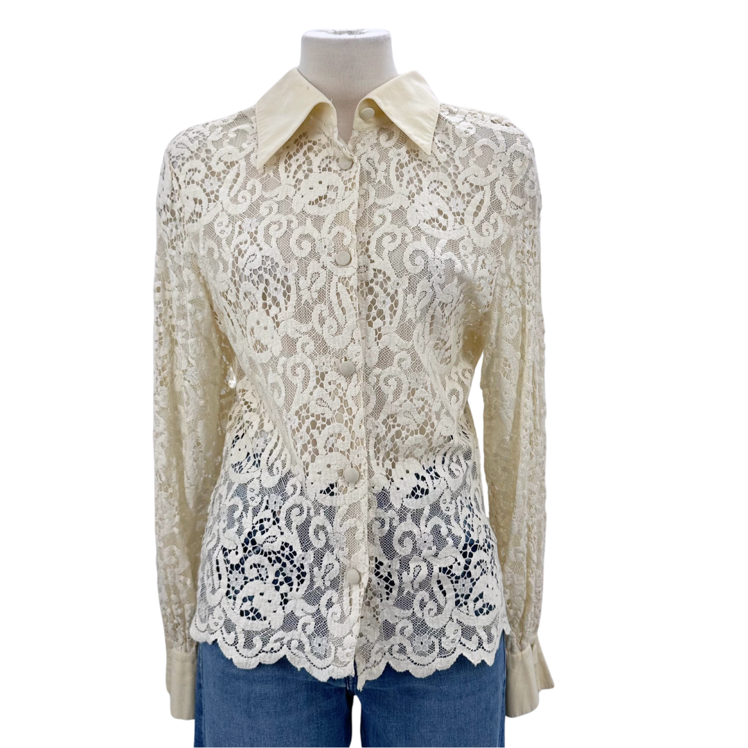 Hermes Cream Blouse