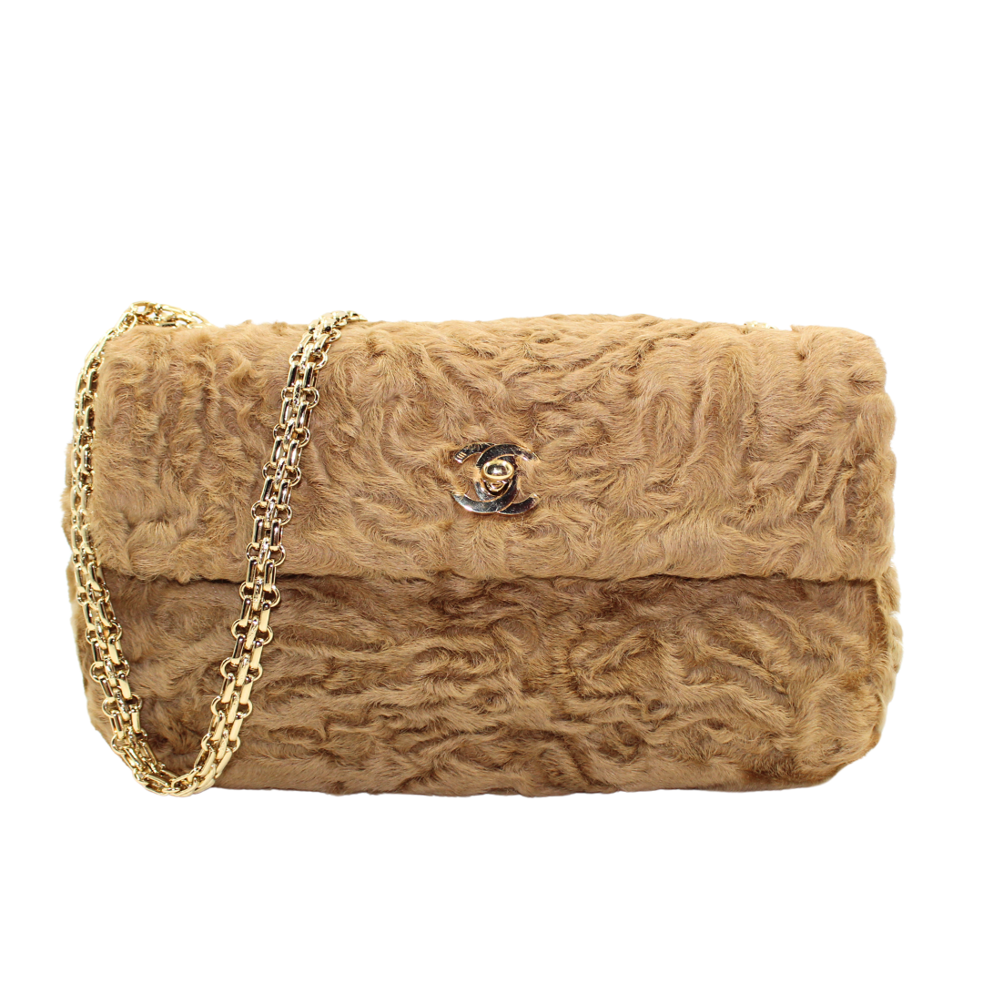 Chanel Persian Lamb Single Flap Bag