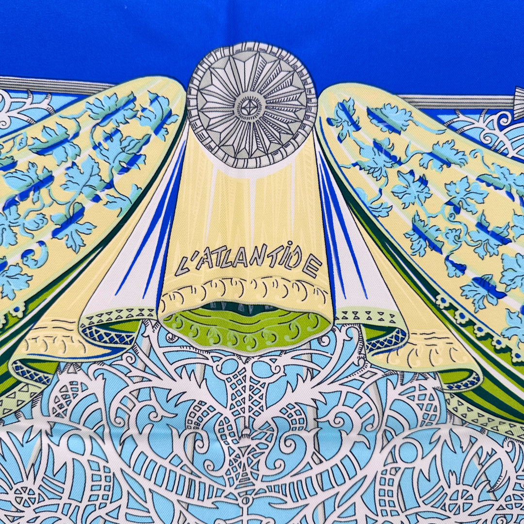 L'Atlantide Hermes Silk Scarf By Annie Faivre