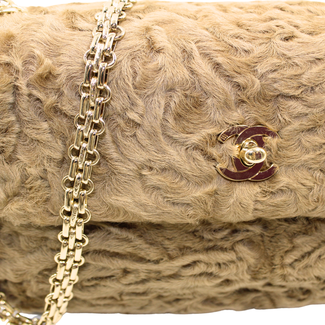 Chanel Persian Lamb Single Flap Bag