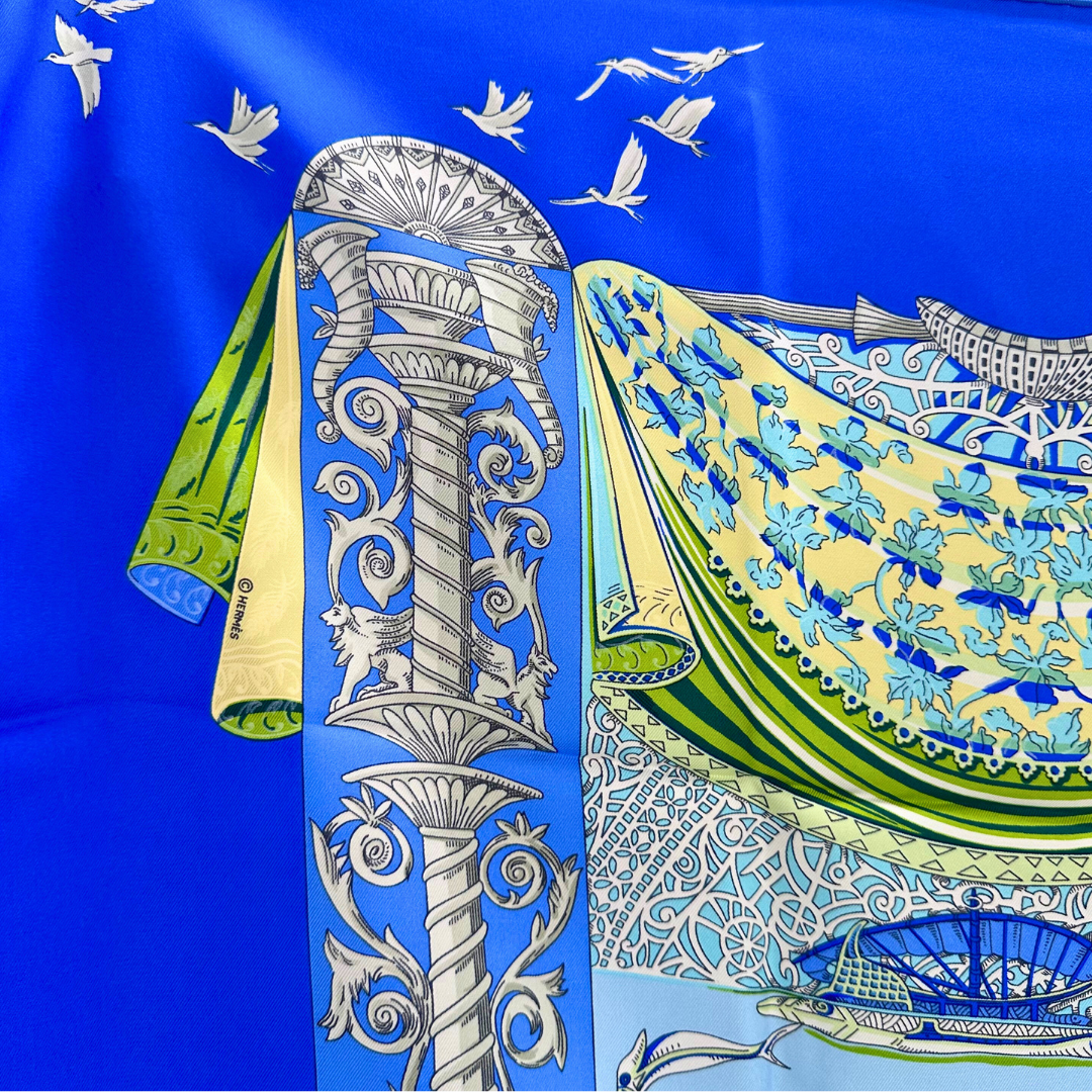 L'Atlantide Hermes Silk Scarf By Annie Faivre