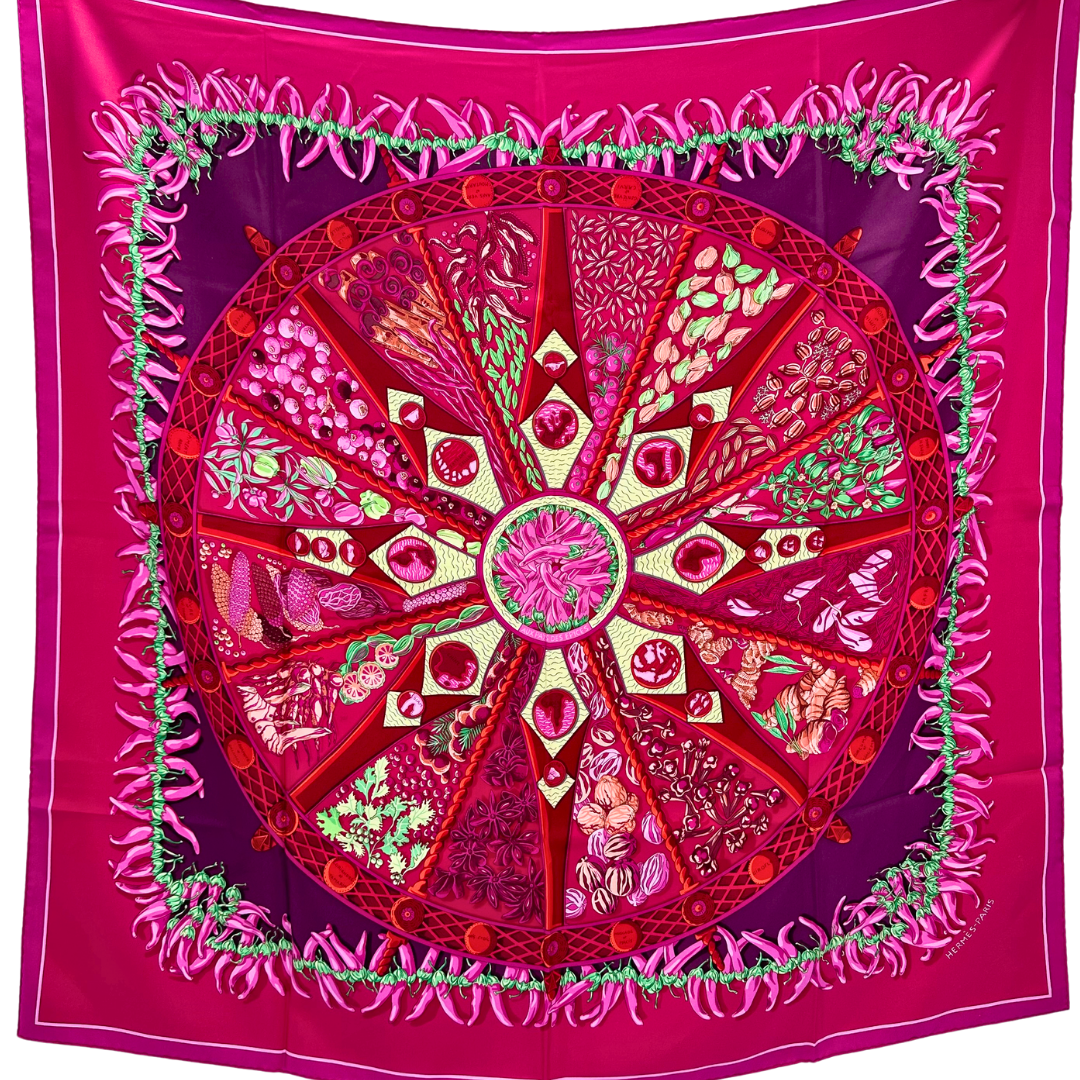 Aux Pays des Epices Hermes Scarf by Annie Faivre