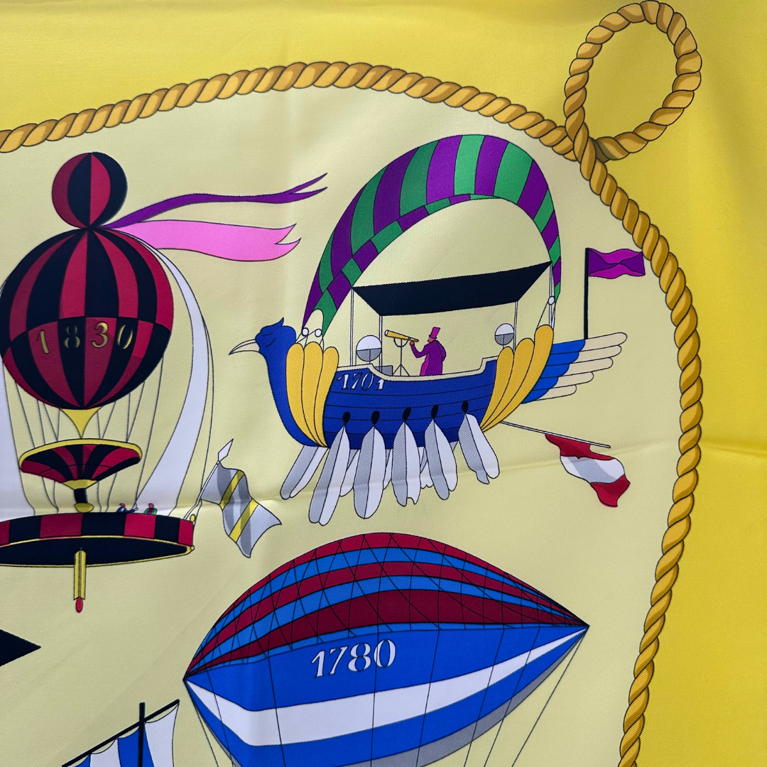 Hermes Les Folies Du Ciel Scarf