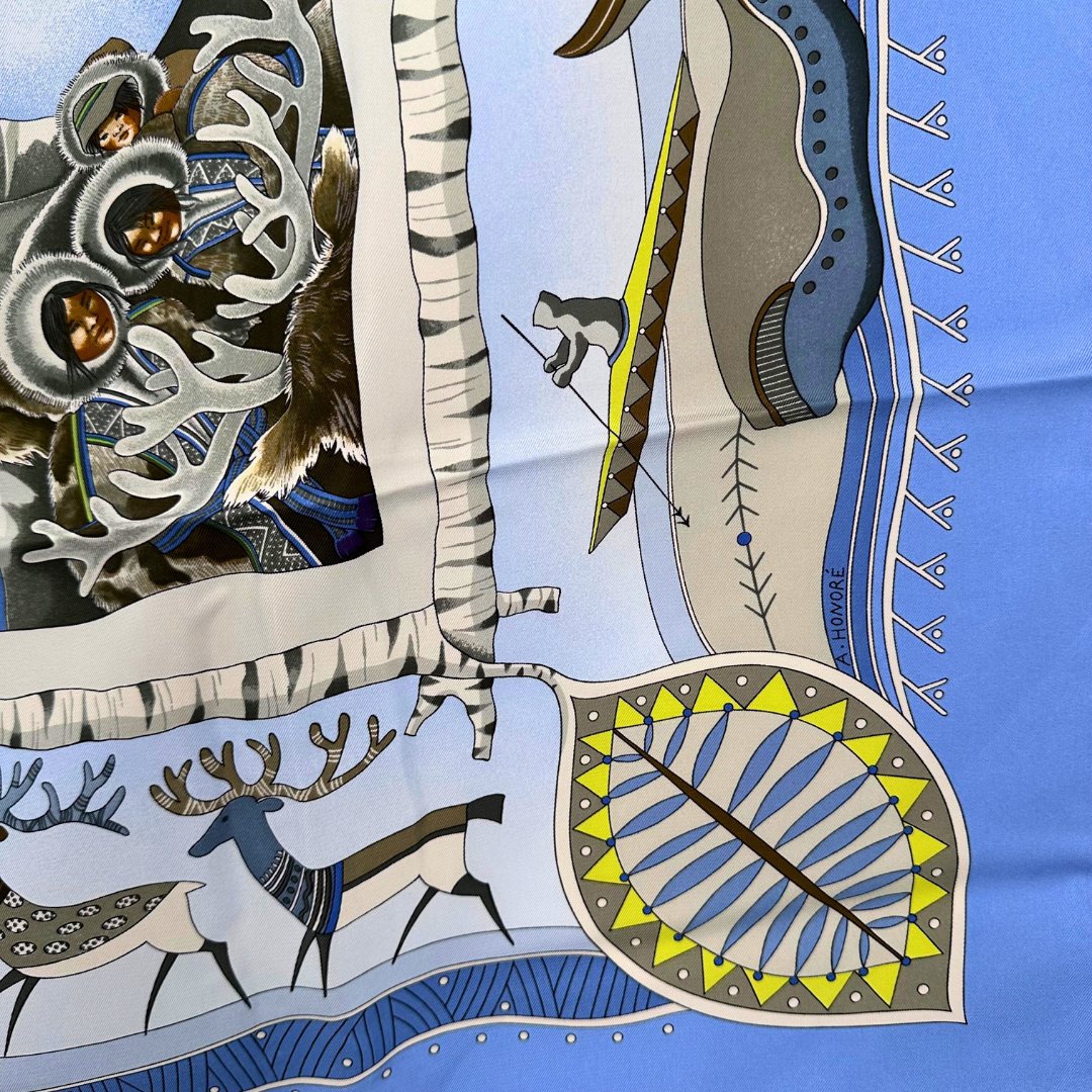 Hermes La Vie Du Grand Nord Scarf