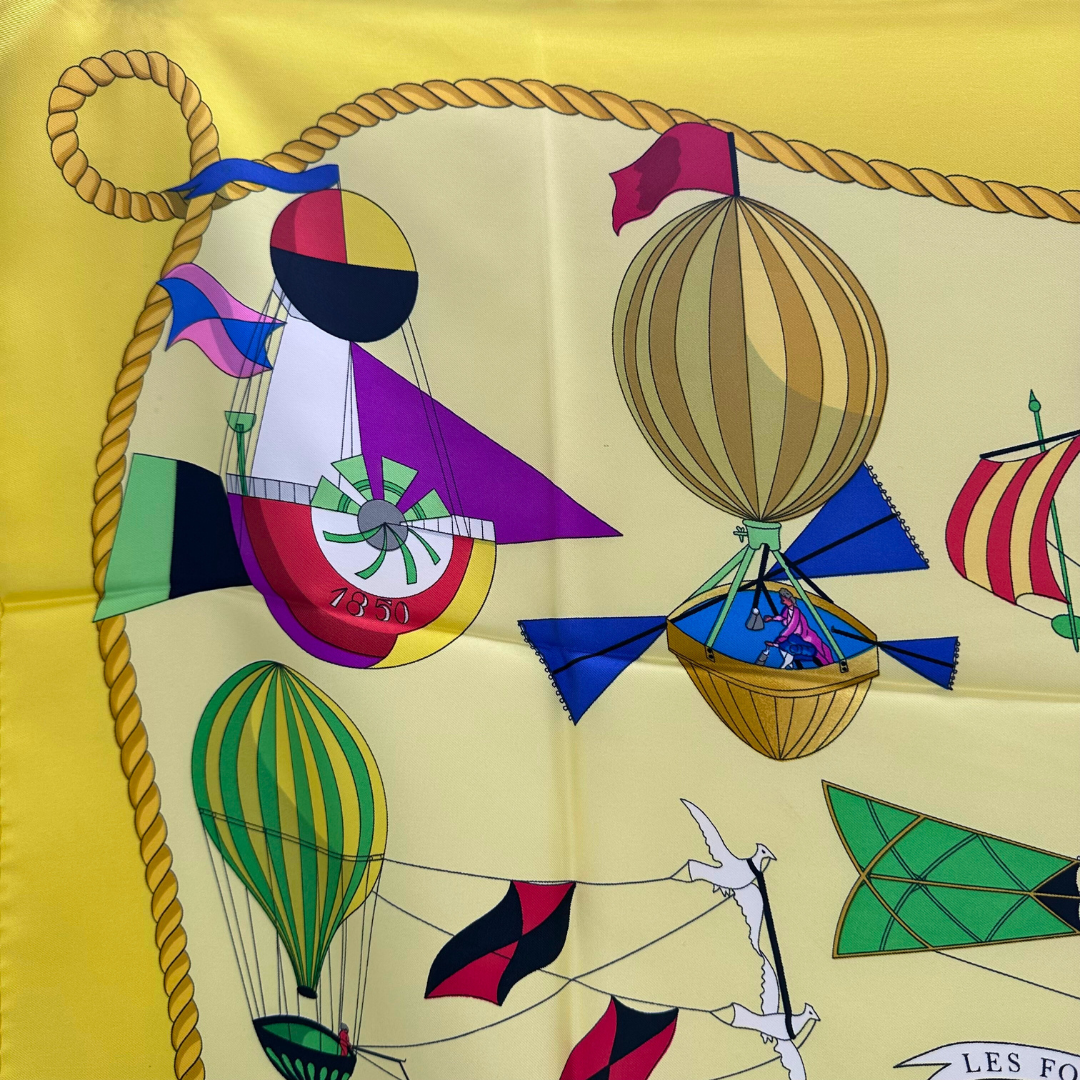 Hermes Les Folies Du Ciel Scarf