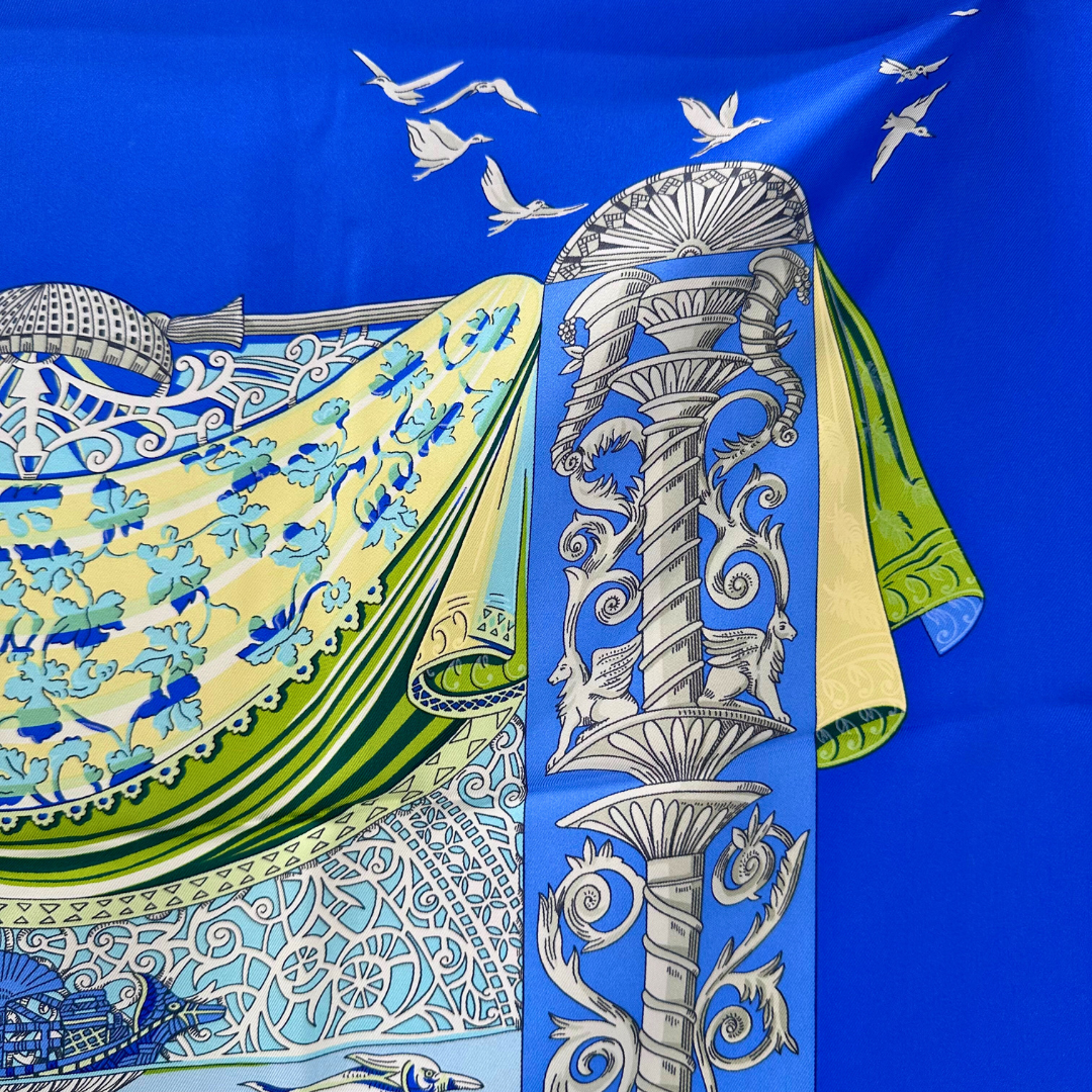 L'Atlantide Hermes Silk Scarf By Annie Faivre