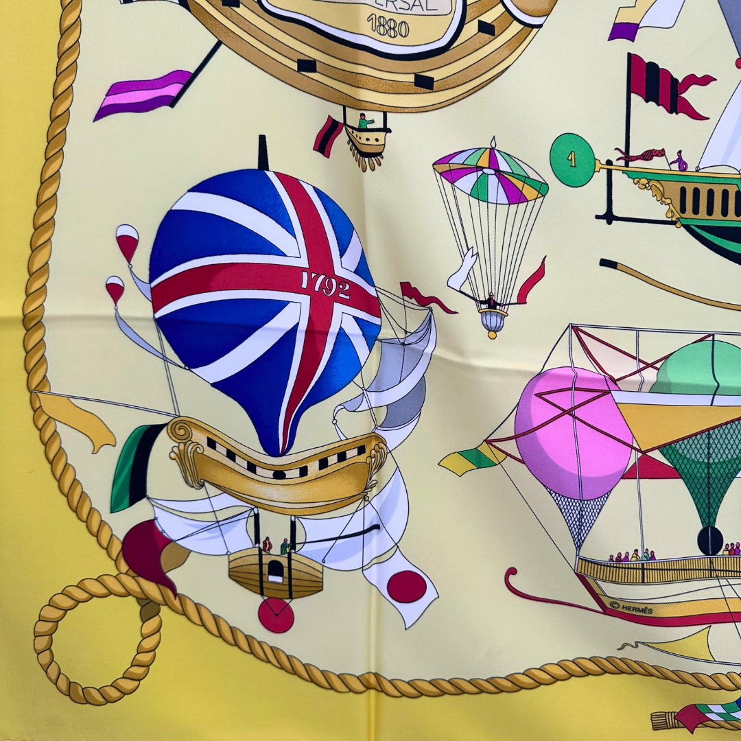 Hermes Les Folies Du Ciel Scarf