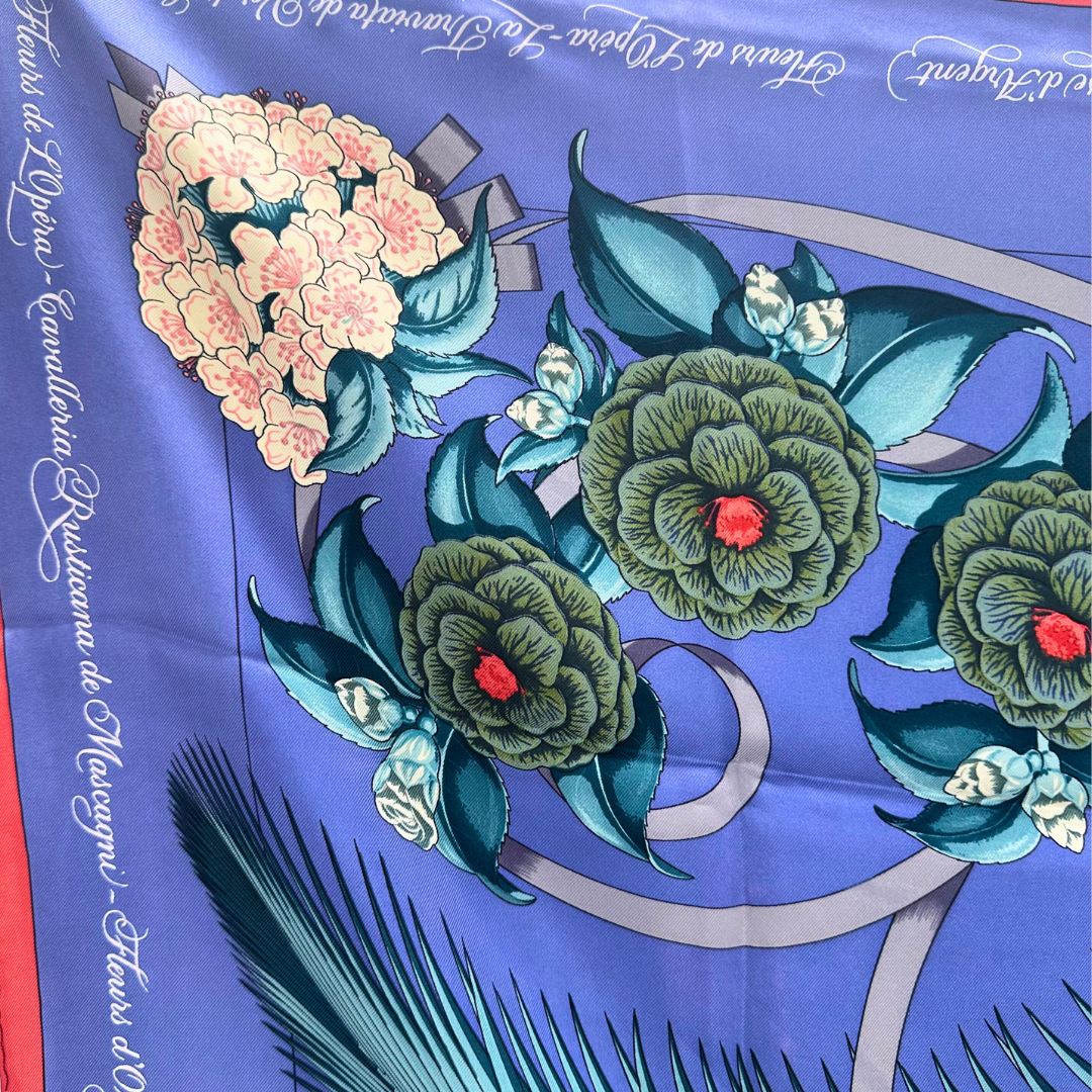 Hermes Scarf "Fleurs de l'Opera" by Julia Abadie