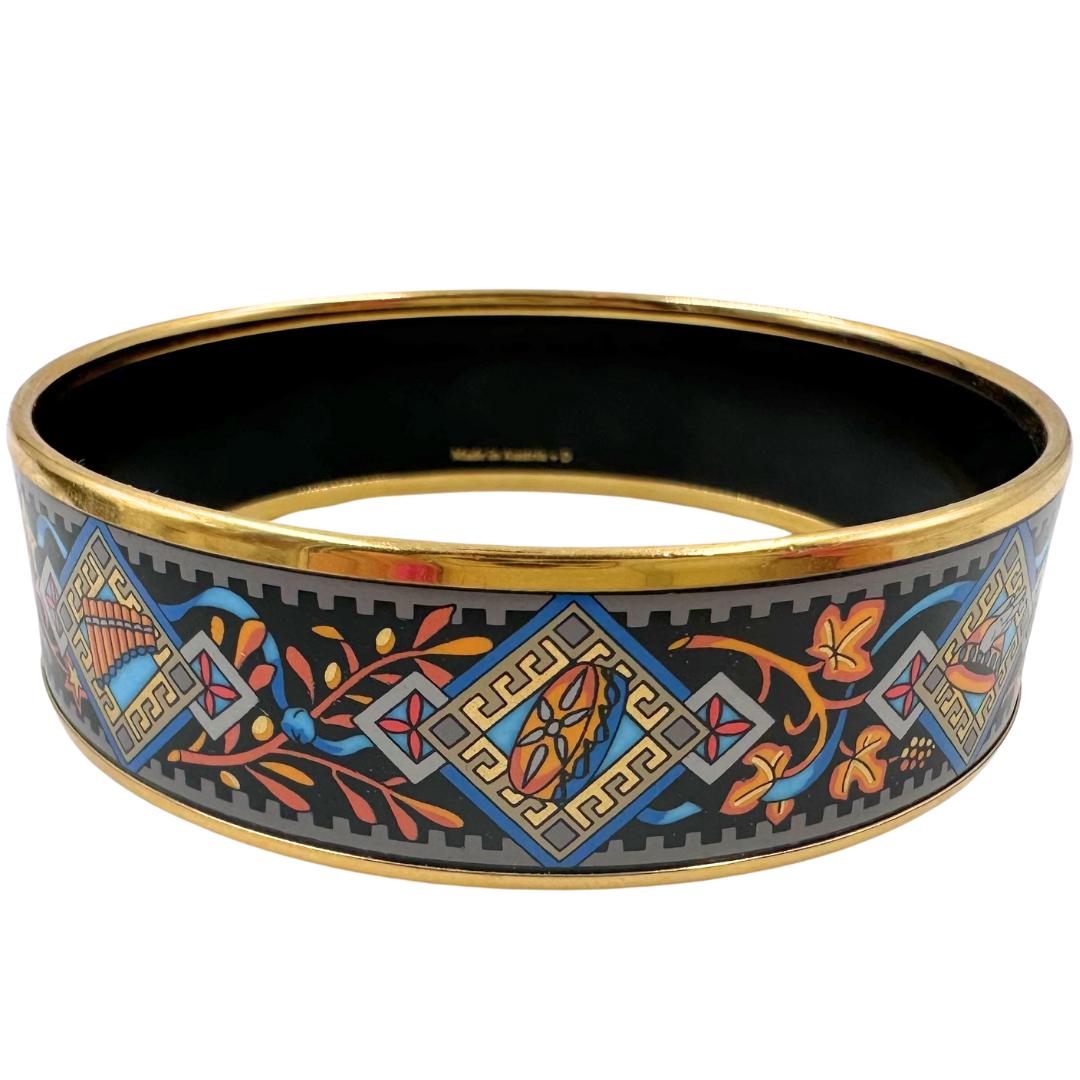 Hermes Enamel GM Medal Cloisonne Bangle