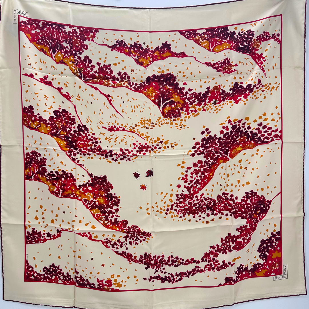 Trois Feuilles Hermes Scarf by Catherine Baschet