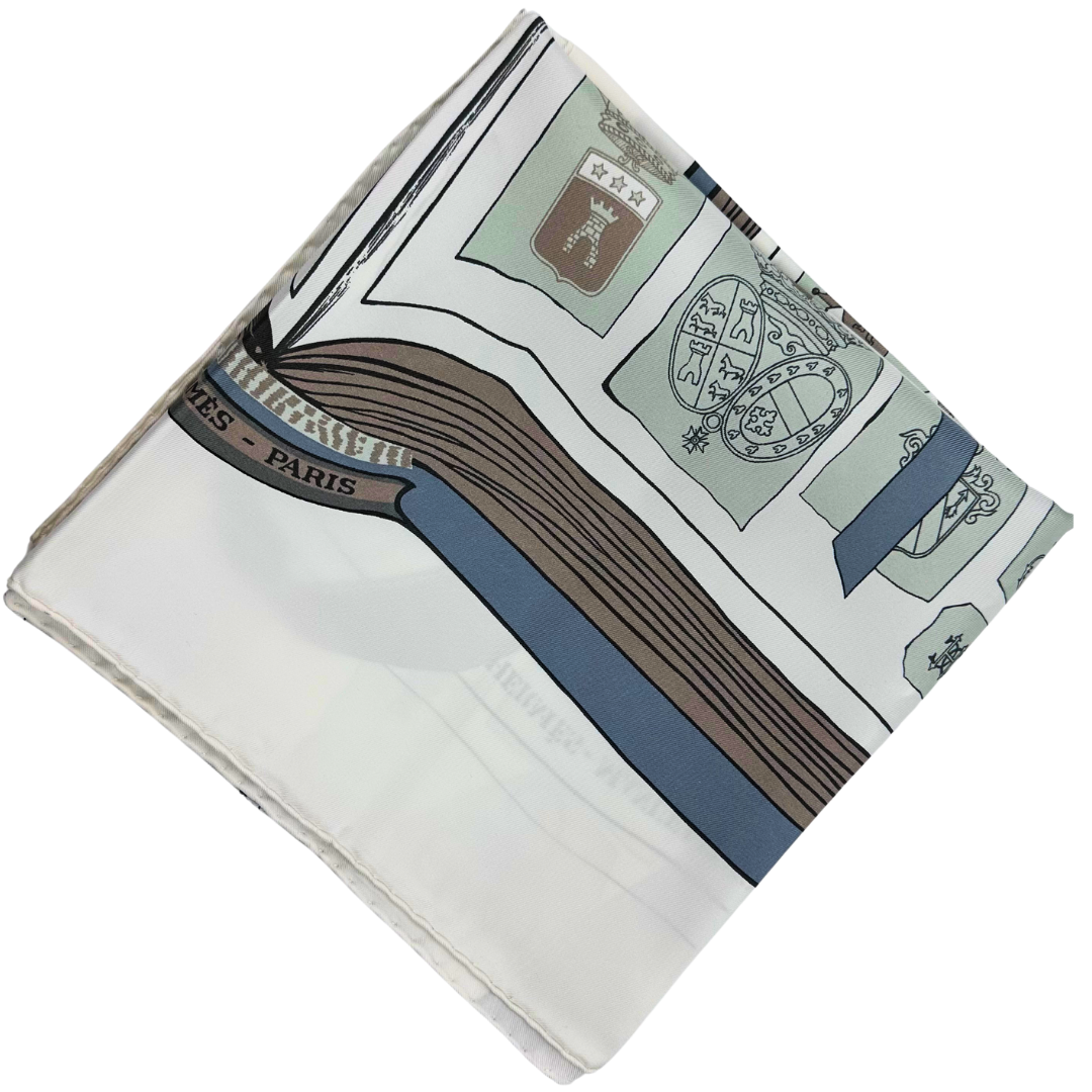 Hermes Chiffres Et Monogrammes Anee 1886 Scarf