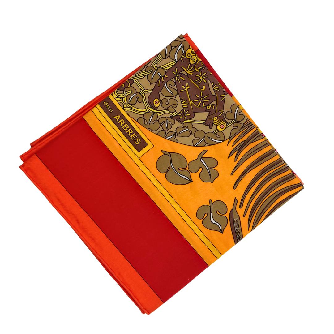 Hermes Scarf Gardiens des Arbres by Annie Faivre