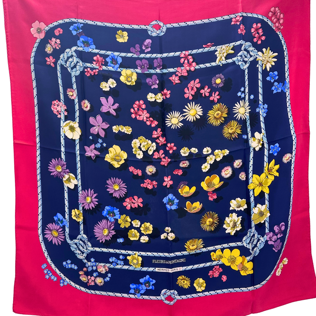 Hermes Fleurs de Montagne Silk Scarf