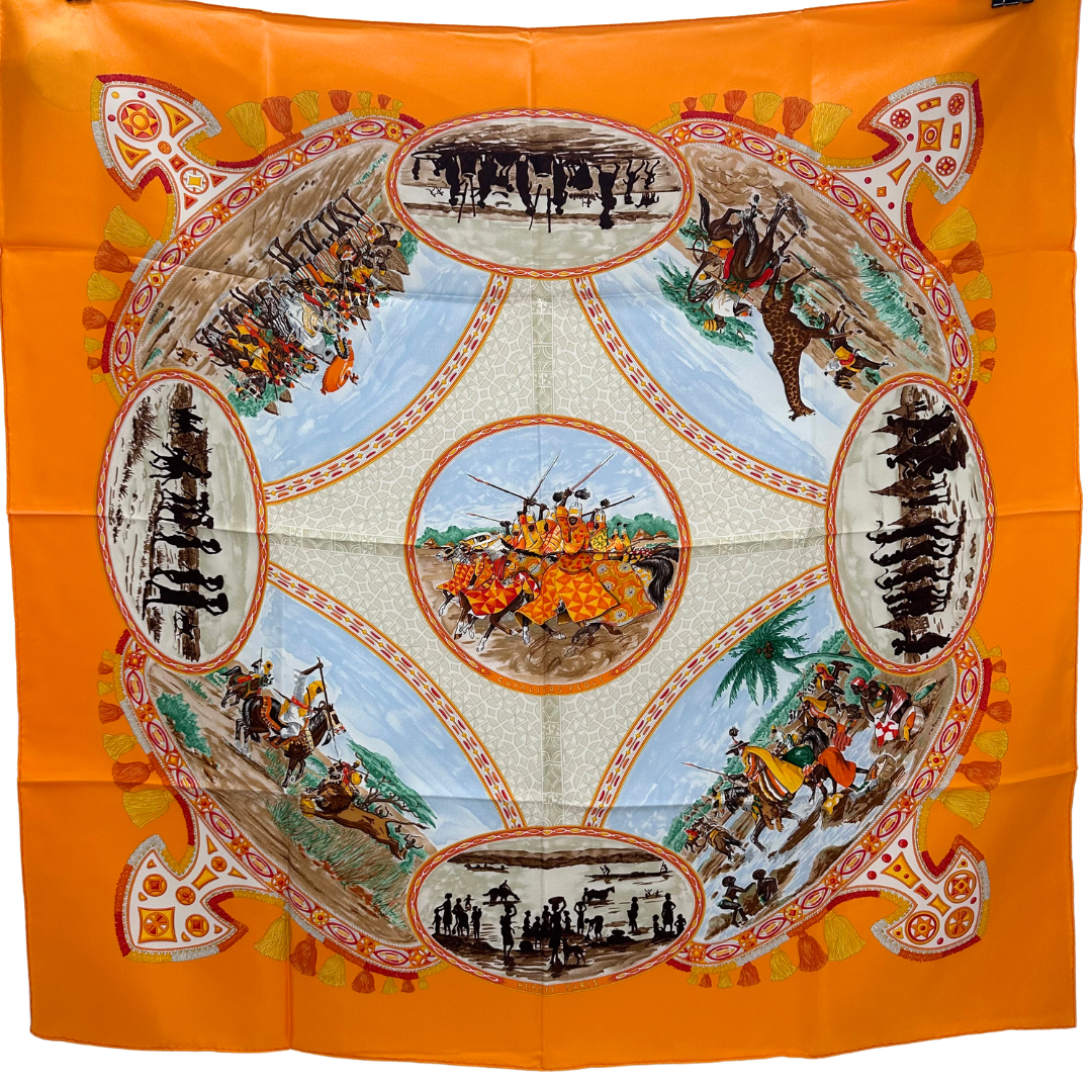 Cavaliers Peuls Hermes Scarf by de Fougerolle