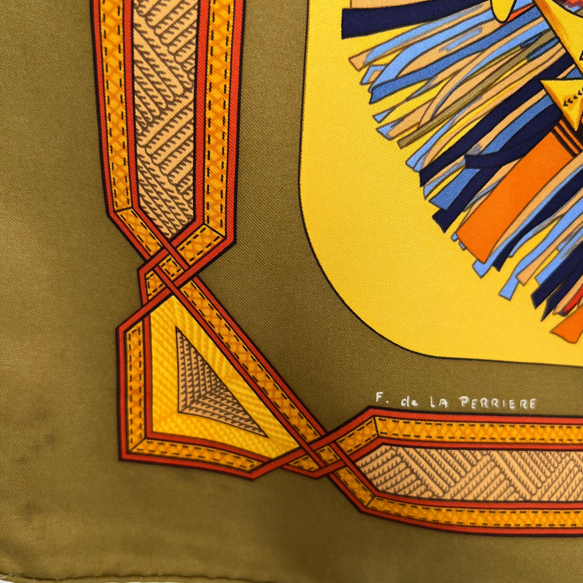 Cuirs du Desert Hermes Scarf by Francoise De la Perriere