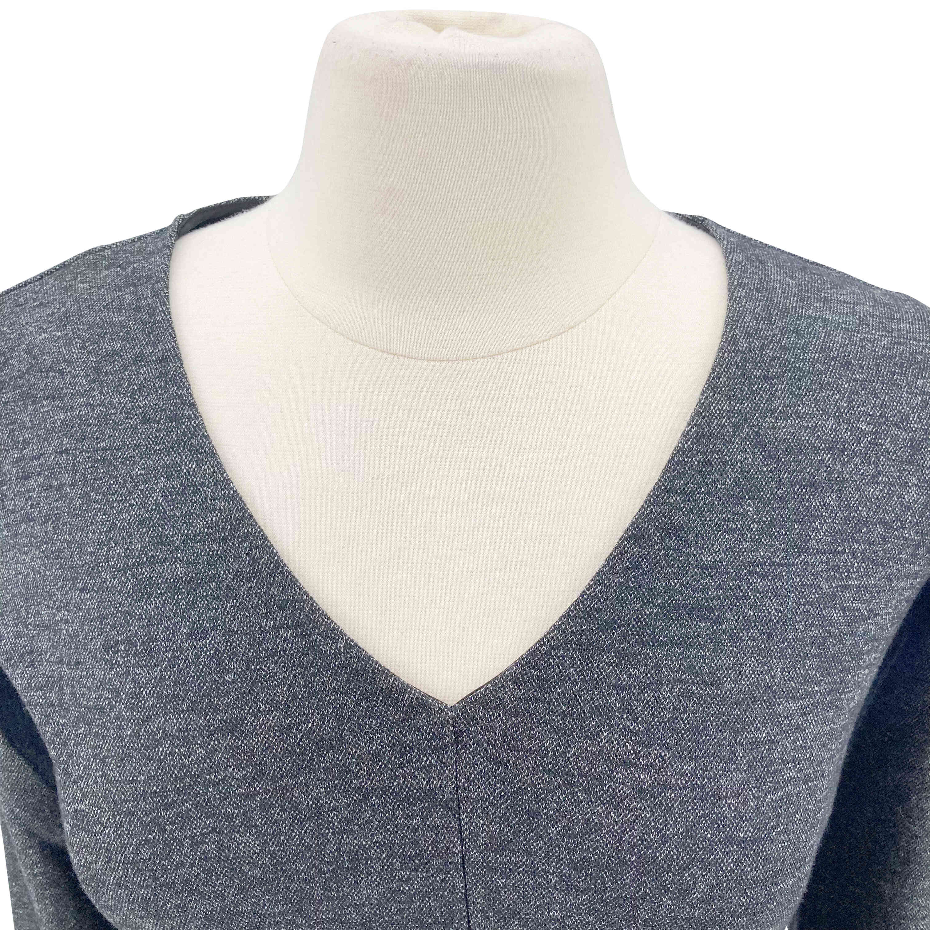 Prada store Size XS Charcoal Grey Wool Blend Top